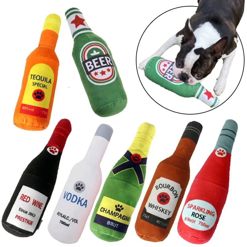  Champagne Wine Bottle Shape Pet Toys & More